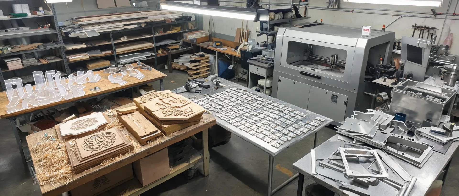 Laser-made products across signage, metal marking, fabrication, and maker businesses